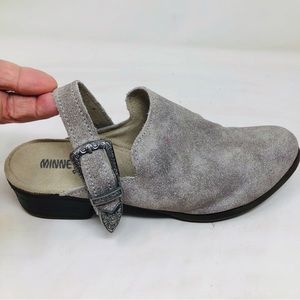 Minnetonka Suede Slingback Sandals